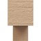 Ekena Millwork 3"W x 18"D x 6"H Thin Chapel Hill Rough Cedar Woodgrain TimberThane Corbel, Primed Tan CORUR03X18X06CHPRCPR - alternate 4